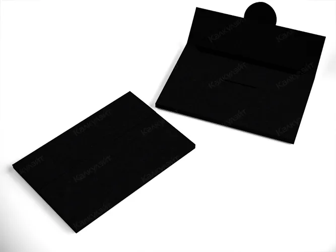 Картонная коробка для картин по номерам 500*400*30 мм черная