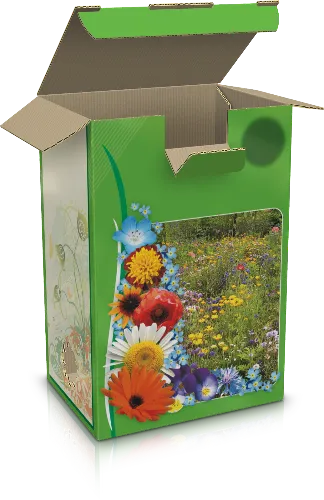 Картонная коробка для растений конструкции пачка