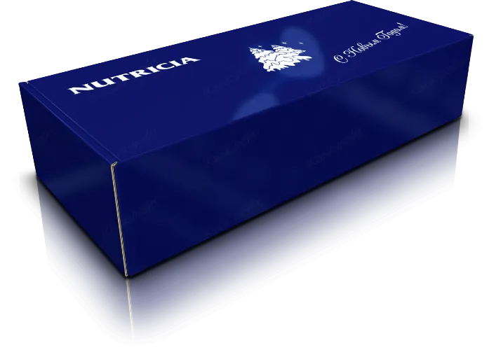 Новогодняя коробка для корпоративных подарков конструкции "шкатулка" 2 300*120*100