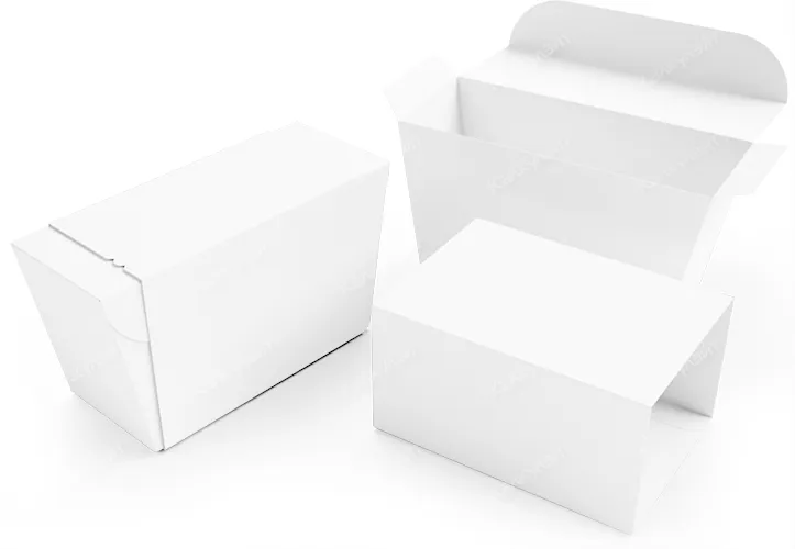 Картонная коробка foodcourt 150*130*70 мм с обечайкой белая