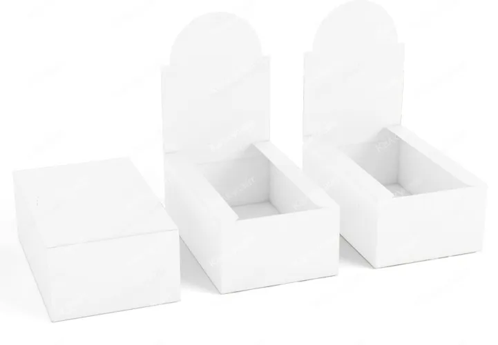 Картонная коробка шоубокс для ореховых батончиков 200*300*150 мм белая на заказ – фото