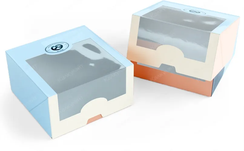Коробка для торта конструкции "шкатулка" с окном - купить от производителя Calculate