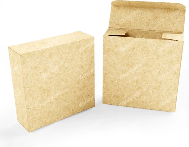 Картонная коробка для сыра 80*40*80 мм бурая