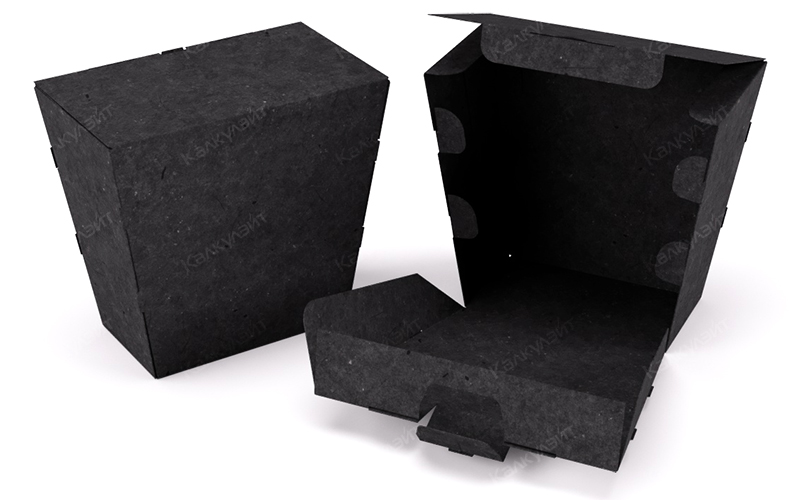 Картонная коробка под aqua slime 120*150*70 мм черная