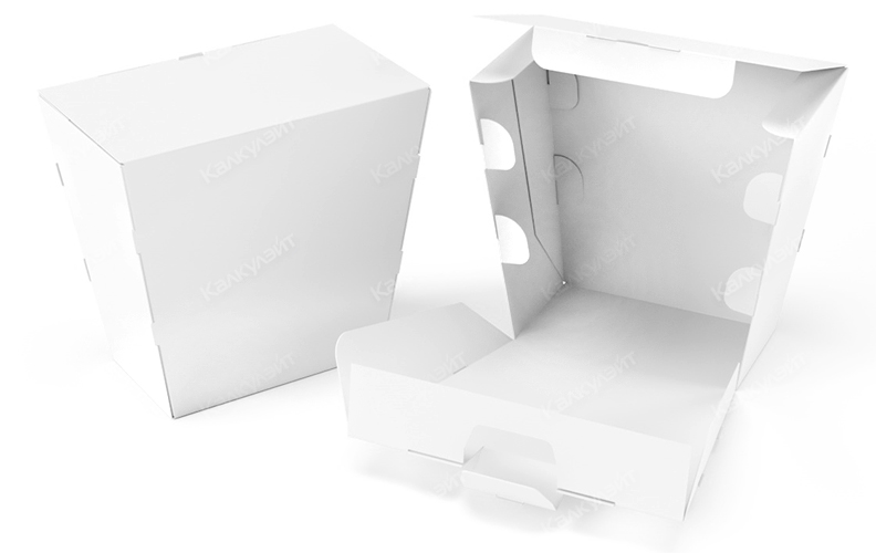 Картонная коробка под aqua slime 120*150*70 мм белая - купить от производителя Calculate