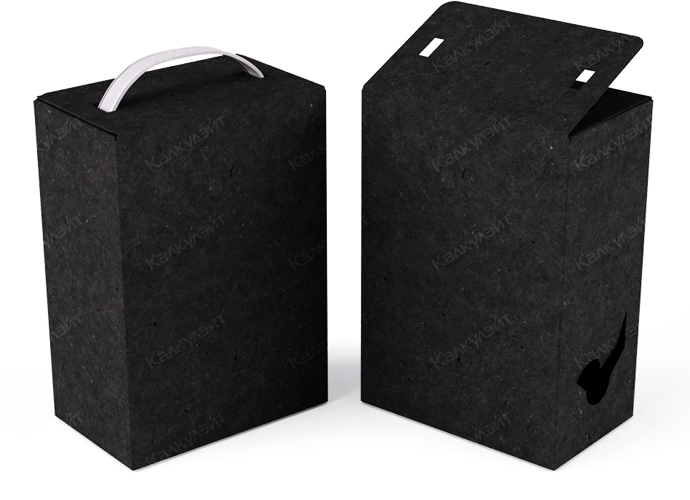 Коробка под водку 200*80*250 мм черная - купить от производителя Calculate
