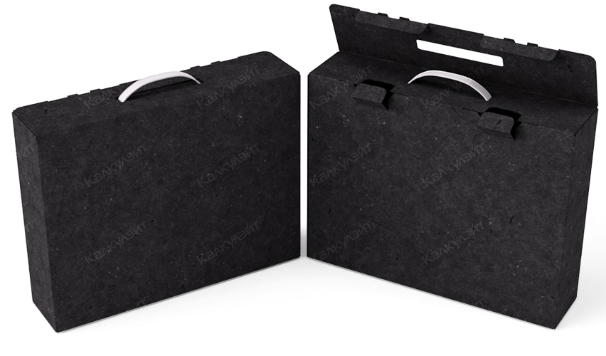 Коробка под набор первоклассника 300*90*200 мм черная на заказ – фото