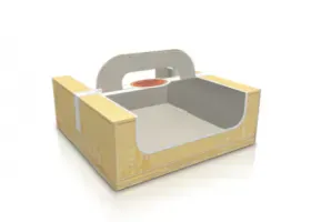 Картонные коробки с ручками - заказать оптом по низким ценам
