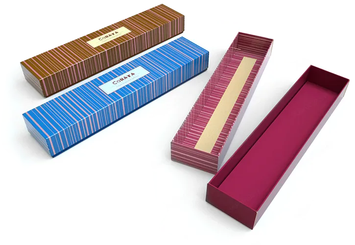 Коробка для конфет конструкции "пенал" на заказ – фото