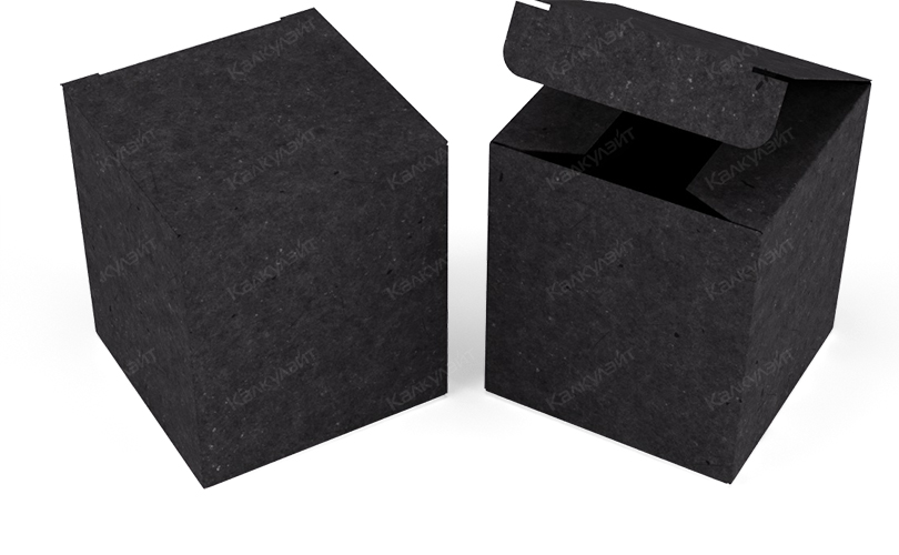 Коробка под подарочный набор косметики 150*150*170 мм черная на заказ – фото