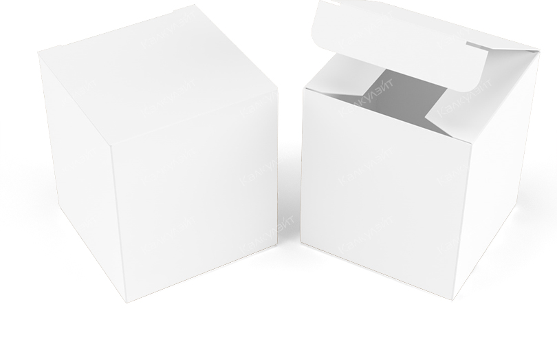 Коробка под подарочный набор косметики 150*150*170 мм белая на заказ – фото