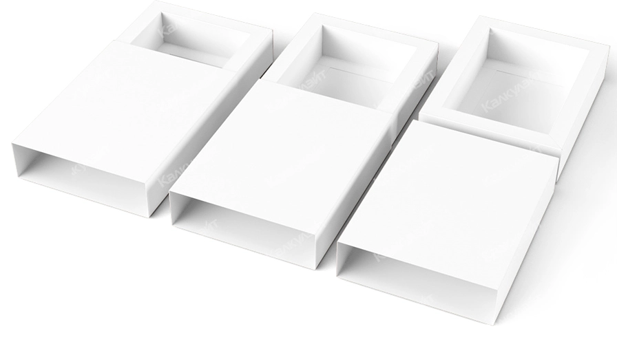 Картонная коробка для мыла ручной работы 120*80*30 мм с обечайкой белая на заказ – фото