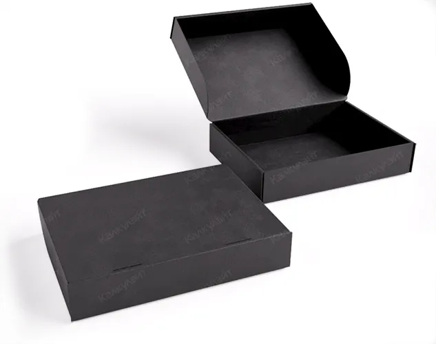 Коробка для хот-догов 200*150*70 мм черная на заказ – фото