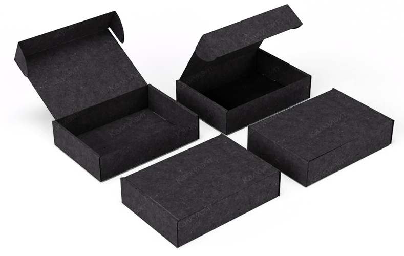 Коробка под набор для косметики 200*150*60 мм черная - купить от производителя Calculate