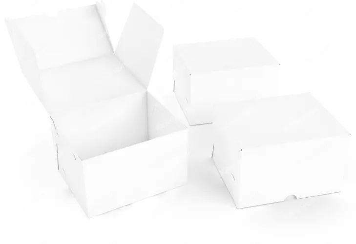 Картонная коробка для пряника 100*70*50 мм белая на заказ – фото