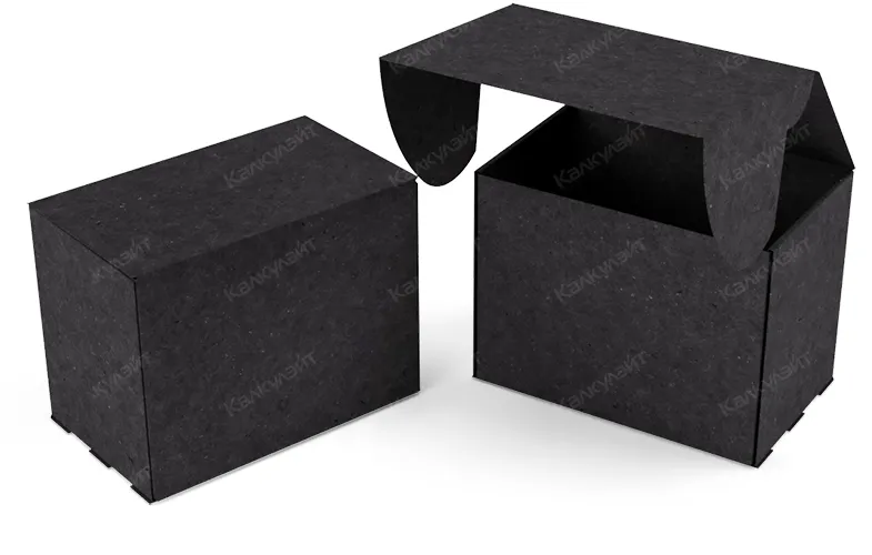 Коробка под набор для экосредств 200*120*150 мм черная на заказ – фото