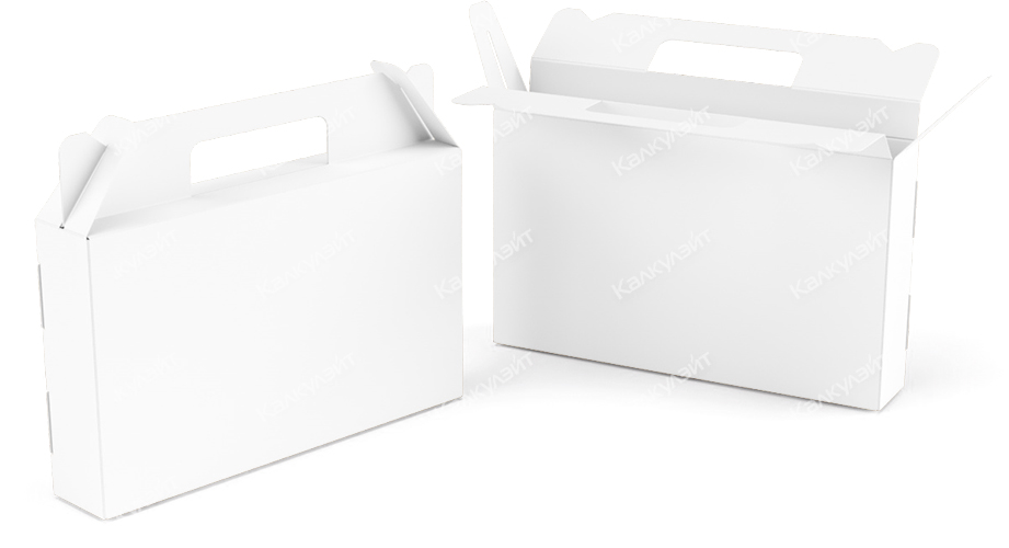 Картонная коробка для детских украшений 120*100*30 мм белая - купить от производителя Calculate