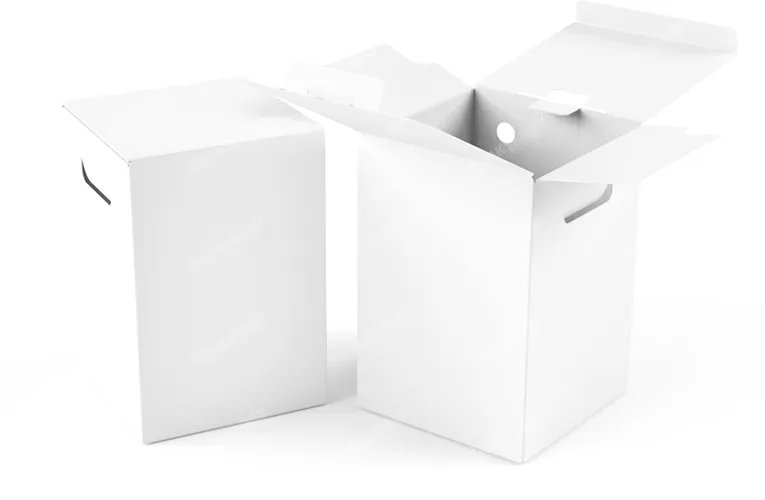 Коробка под гель для стирки 170*170*270 мм белая на заказ – фото