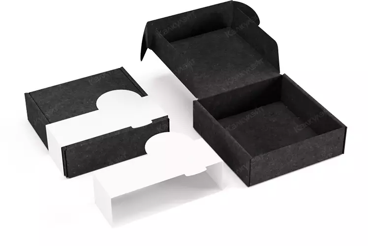 Коробка для подарочного набора Synergetic 170*200*90 мм черная