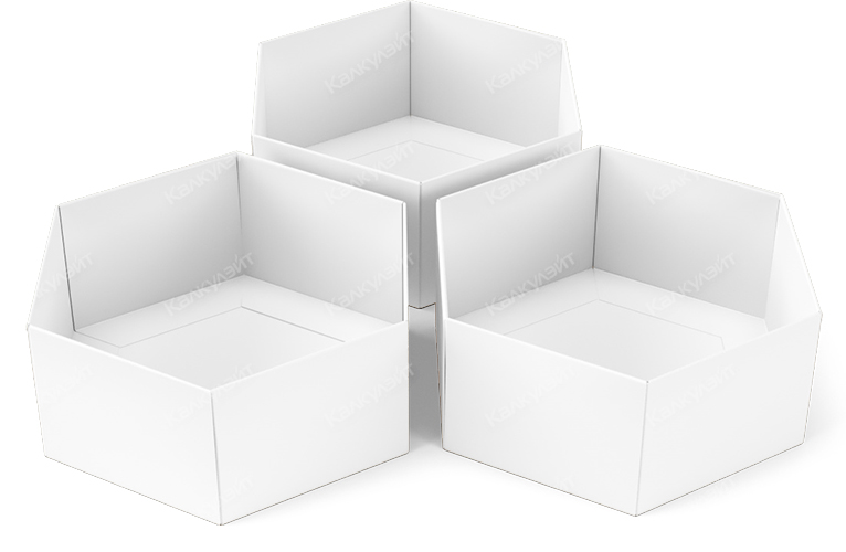 Картонная коробка под ароматизаторы для ванн 80*100 мм белая