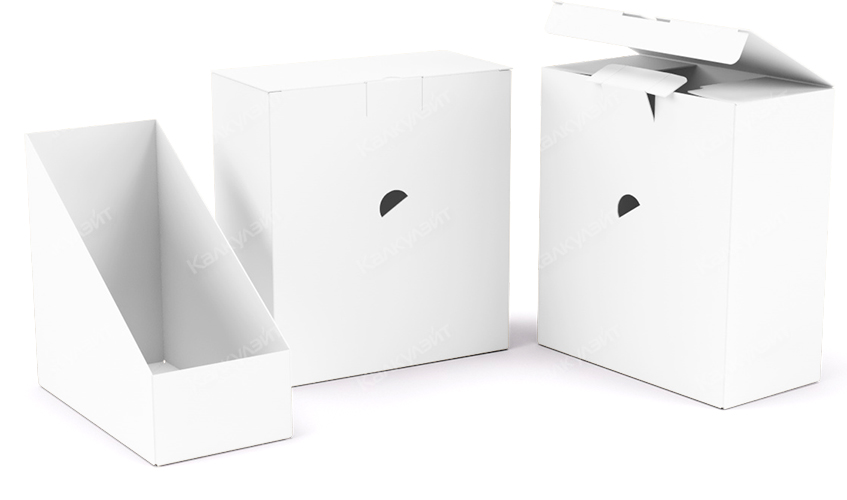 Коробка под пенку для интимной гигиены  белая на заказ – фото