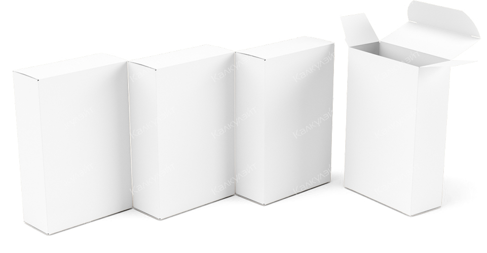 Картонная коробка под гель для интимной гигиены  белая на заказ – фото