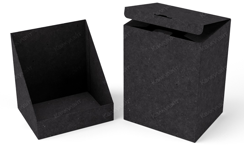 Коробка под набор косметики 150*100*170 мм черная - купить от производителя Calculate