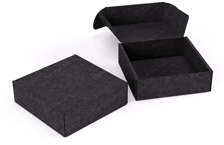 Коробка для пазлов 120*120*40 мм черная на заказ – фото