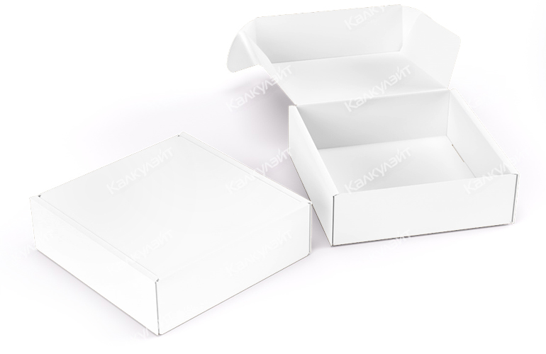 Коробка для пазлов 120*120*40 мм белая на заказ – фото