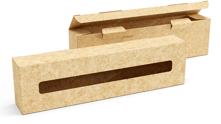 Картонная коробка для пластилина 220*50*80 мм бурая - купить от производителя Calculate