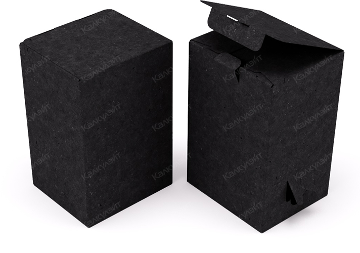 Коробка под воду 5 литров 160*160*300 мм черная на заказ – фото