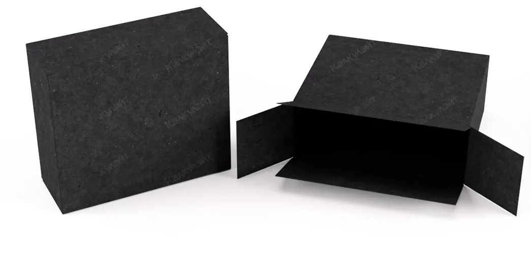 Картонная коробка для стирального экопорошка 170*70*130 мм черная на заказ – фото