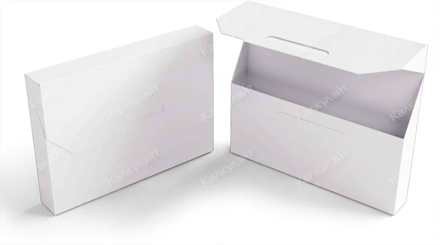 Коробка для холстов по номерам 400*300*80 мм белая