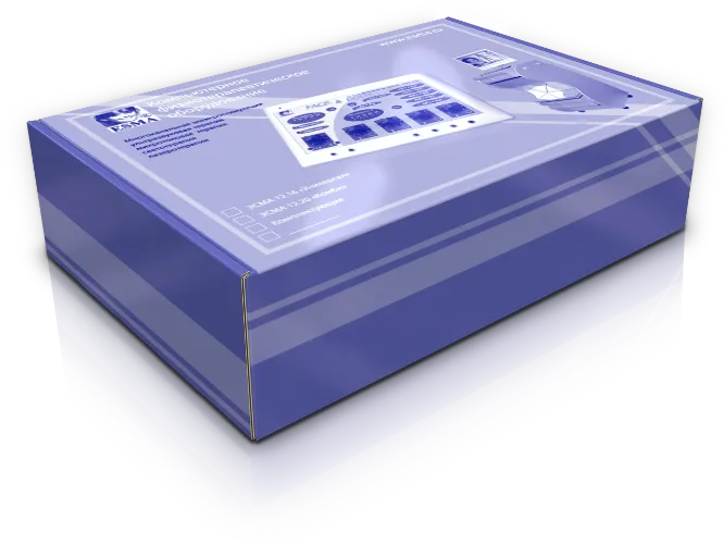 Коробка для физиотерапевтического оборудования конструкции шкатулка с двойными боковыми стенками