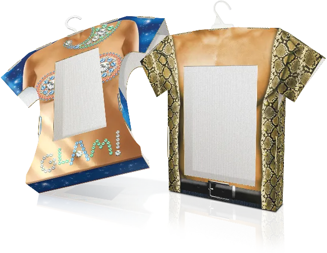 Коробка для футболок конструкции "обечайка с окном" на заказ – фото