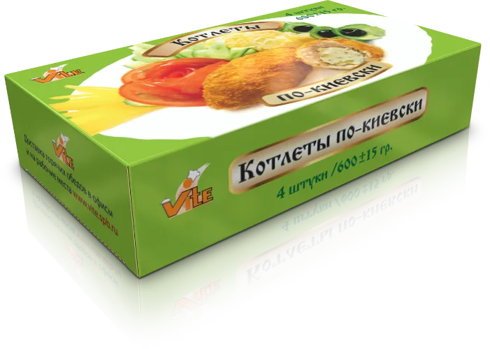 Коробка для замороженных продуктов конструкции "шкатулка" на заказ – фото