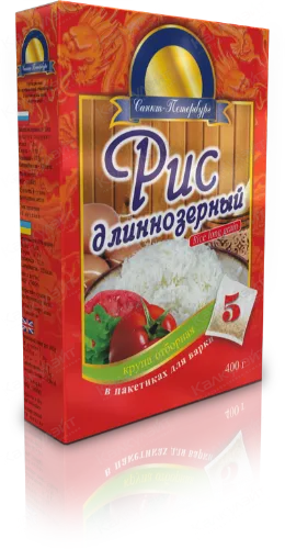 Коробка для риса конструкции "пачка"