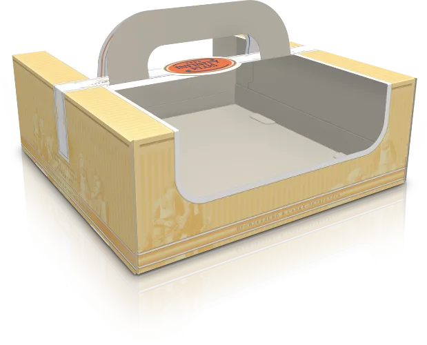 Коробка для тортов "с вырубными ручками" 2