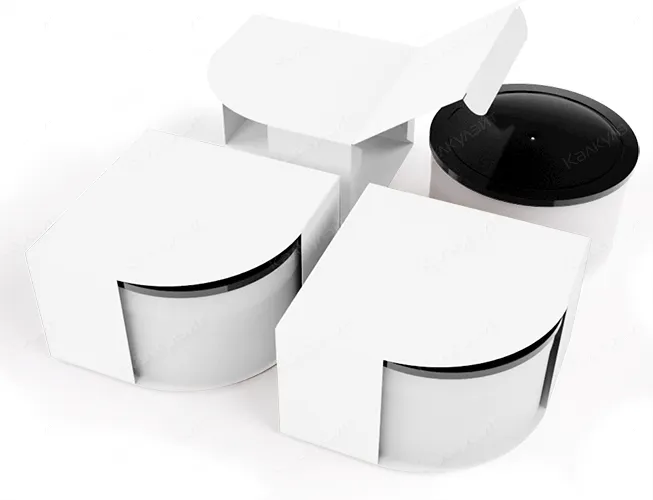 Картонная коробка для супа 120*120*100 мм белая на заказ – фото
