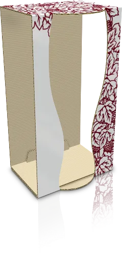 Коробка для бокала конструкции "обечайка" на заказ – фото